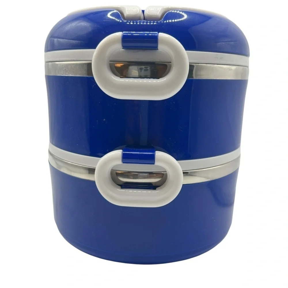 Weight Watchers WW Stainless & Plastic Stackable Portable Bento Lunch Box - Blue